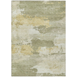 HomeRoots 10' Sage and Ivory Abstract Washable Area Rug - Durable, Stylish, Indoor/Outdoor Perfect for Any Space 689394