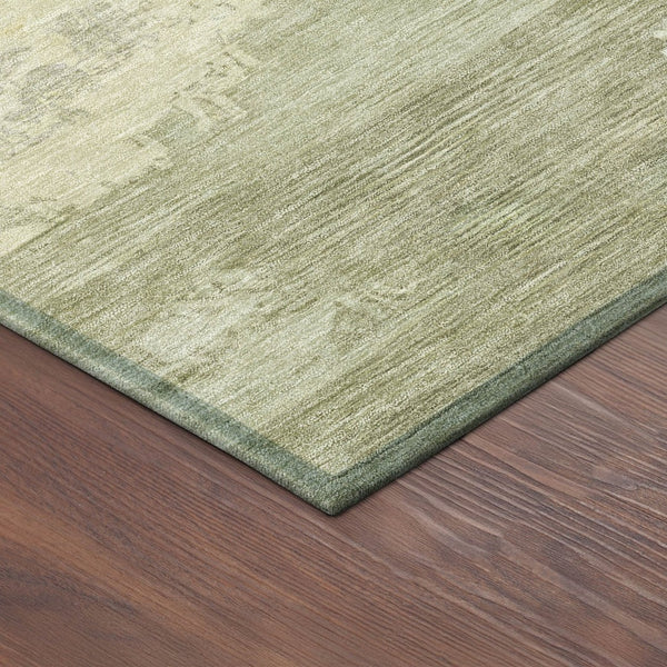 HomeRoots 10' Sage and Ivory Abstract Washable Area Rug - Durable, Stylish, Indoor/Outdoor Perfect for Any Space 689394