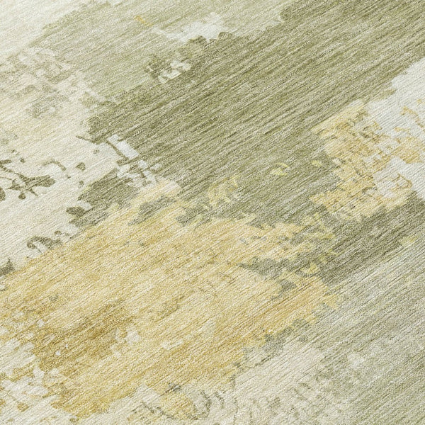 HomeRoots 10' Sage and Ivory Abstract Washable Area Rug - Durable, Stylish, Indoor/Outdoor Perfect for Any Space 689394