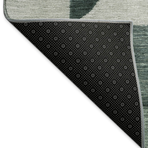 HomeRoots 10' Geometric Washable Area Rug in Artichoke Green & Wheat - Perfect for Indoor & Outdoor Spaces! 689424