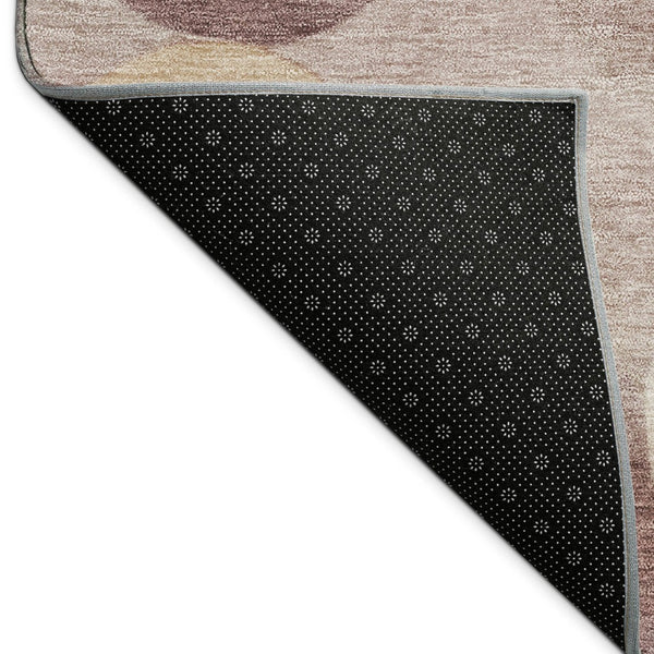 HomeRoots 10' X 14' Blush & Beige Geometric Area Rug - Stylish, Washable, Stain-Resistant for Indoor/Outdoor Use 689522