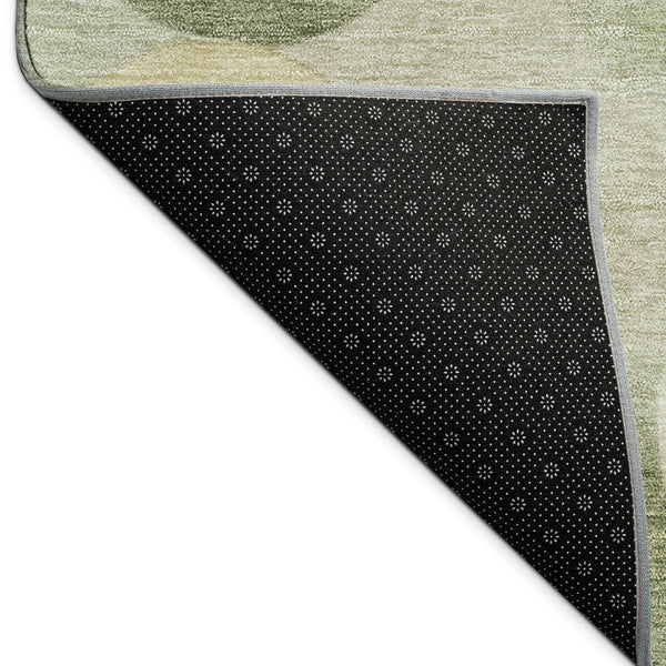 HomeRoots 10' Stylish Sage Ivory & Beige Geometric Washable Area Rug for Indoor/Outdoor Use - Durable & Easy Care 689558