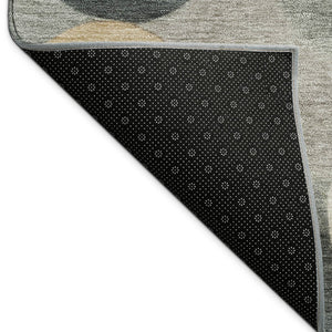 HomeRoots 5' X 8' Taupe and Brown Geometric Indoor Outdoor Area Rug - Durable, Washable & Versatile Design! 689560