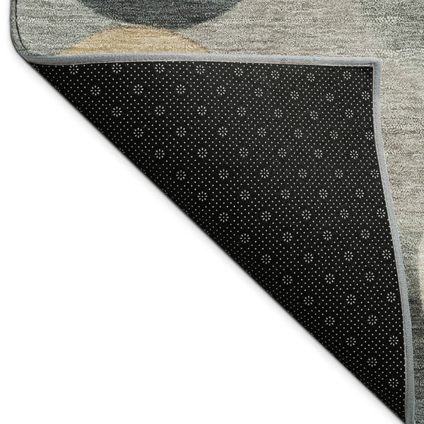 HomeRoots 5' X 8' Taupe and Brown Geometric Indoor Outdoor Area Rug - Durable, Washable & Versatile Design! 689560