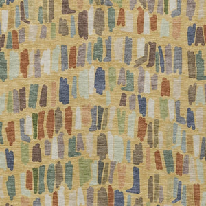 HomeRoots 10' Striped Gold Blue Ivory Area Rug - Washable, Durable, Indoor/Outdoor Design for Stylish Spaces 689648