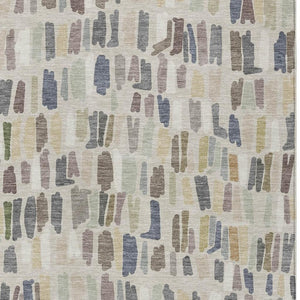 HomeRoots 9' Linen Gray and Beige Striped Area Rug – Washable, Durable, Indoor/Outdoor Charm for Any Space 689659