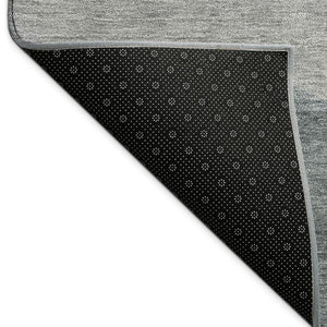 HomeRoots 5' Blue Beige Gray Abstract Washable Indoor Outdoor Area Rug - Durable, Stylish & Easy to Clean 689674