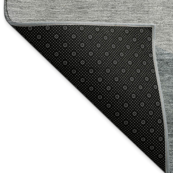 HomeRoots 5' Blue Beige Gray Abstract Washable Indoor Outdoor Area Rug - Durable, Stylish & Easy to Clean 689674