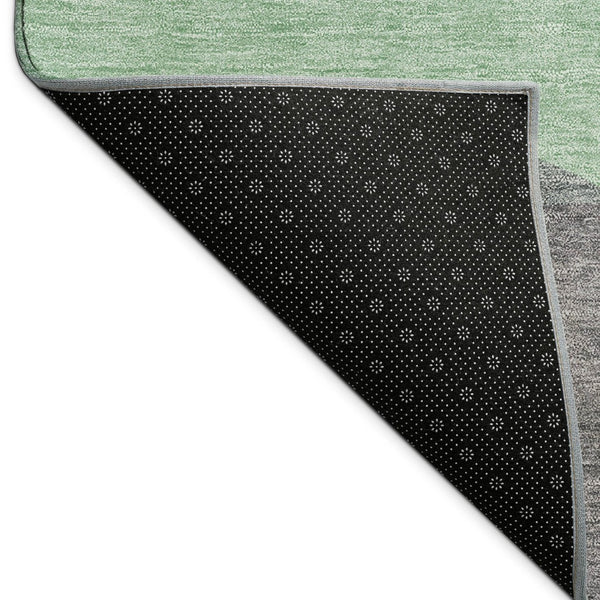 HomeRoots 5' X 8' Sage And Beige Abstract Area Rug - Washable, Durable Design for Indoor & Outdoor Spaces 689704