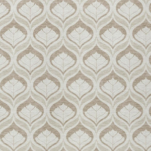 HomeRoots 9' X 12' Beige and Taupe Geometric Area Rug - Washable, Durable, Stylish for Indoor & Outdoor Use 689719