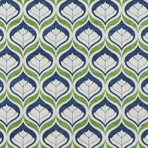 HomeRoots 8' X 10' Washable Area Rug - Stylish Blue, Ivory & Green Geometric Design for Indoor/Outdoor Use 689724