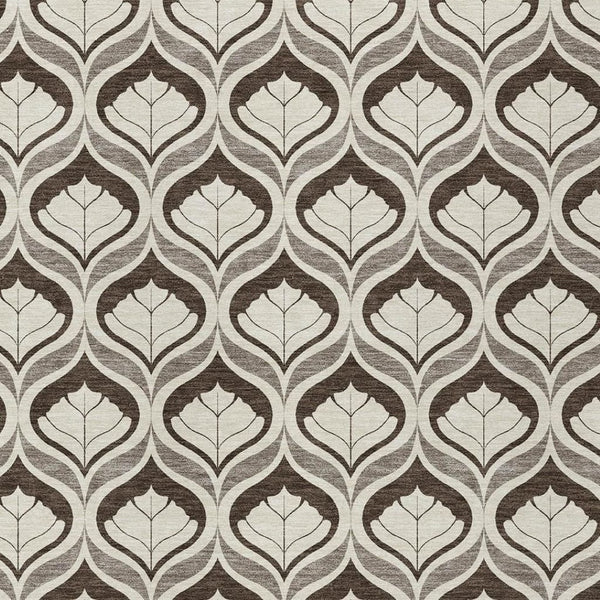 HomeRoots 10' Brown and Beige Geometric Washable Area Rug - Stylish Indoor/Outdoor Mat for High-Traffic Areas 689732