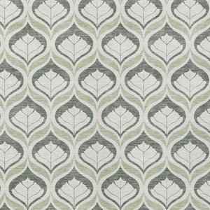 HomeRoots 8' X 10' Vibrant Lime Green & Beige Geometric Area Rug - Washable, Durable, Indoor/Outdoor Style! 689736