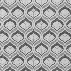 HomeRoots 5' X 8' Charcoal and Silver Geometric Rug – Stylish, Washable, Indoor/Outdoor, Durable & Versatile Decor 689740