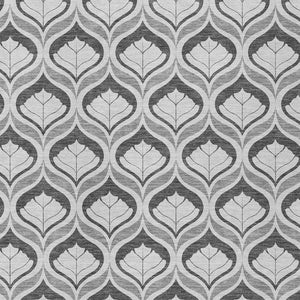 HomeRoots 8' X 10' Charcoal & Silver Geometric Area Rug - Washable, Durable, Stylish for Indoor & Outdoor Use! 689742
