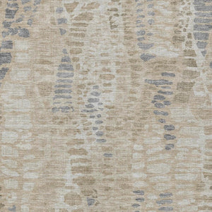 HomeRoots 10' Beige and Gray Abstract Area Rug - Washable, Durable for Indoor/Outdoor High-Traffic Spaces 689828