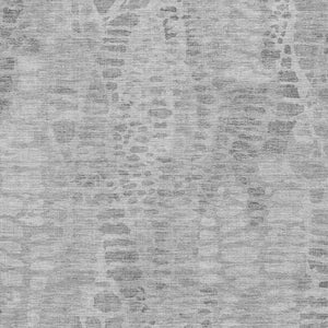 HomeRoots 8' X 10' Gray and Silver Abstract Area Rug - Stylish, Durable, Washable for Indoor & Outdoor Use 689838