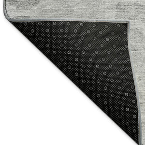 HomeRoots 8' X 10' Gray and Silver Abstract Area Rug - Stylish, Durable, Washable for Indoor & Outdoor Use 689838