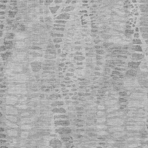 HomeRoots 10' Gray and Silver Abstract Washable Area Rug for Indoor & Outdoor Use - Durable & Stylish Option 689840