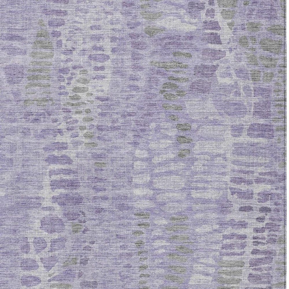 HomeRoots 8' X 10' Washable Purple and Gray Abstract Area Rug - Durable, Stylish, Perfect for Indoor & Outdoor Use 689844