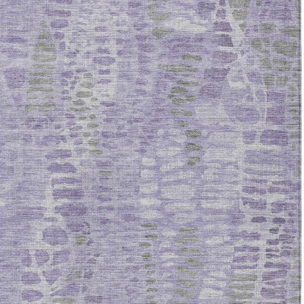 HomeRoots 8' X 10' Washable Purple and Gray Abstract Area Rug - Durable, Stylish, Perfect for Indoor & Outdoor Use 689844