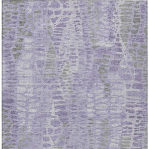 HomeRoots 8' X 10' Washable Purple and Gray Abstract Area Rug - Durable, Stylish, Perfect for Indoor & Outdoor Use 689844
