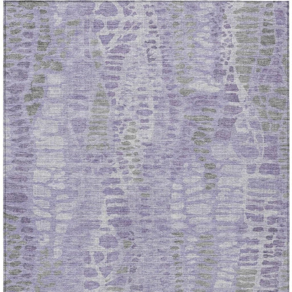 HomeRoots 8' X 10' Washable Purple and Gray Abstract Area Rug - Durable, Stylish, Perfect for Indoor & Outdoor Use 689844