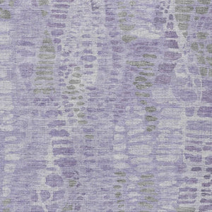 HomeRoots 9' X 12' Abstract Purple and Gray Area Rug - Stylish, Washable, Durable for Indoor & Outdoor Use 689845