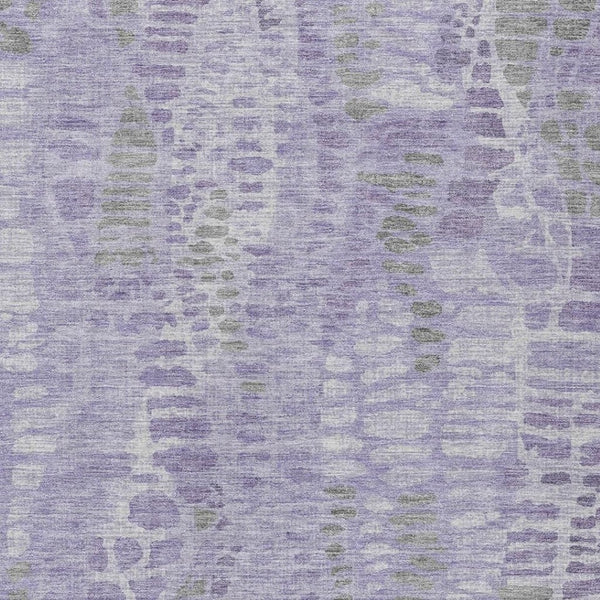 HomeRoots 9' X 12' Abstract Purple and Gray Area Rug - Stylish, Washable, Durable for Indoor & Outdoor Use 689845