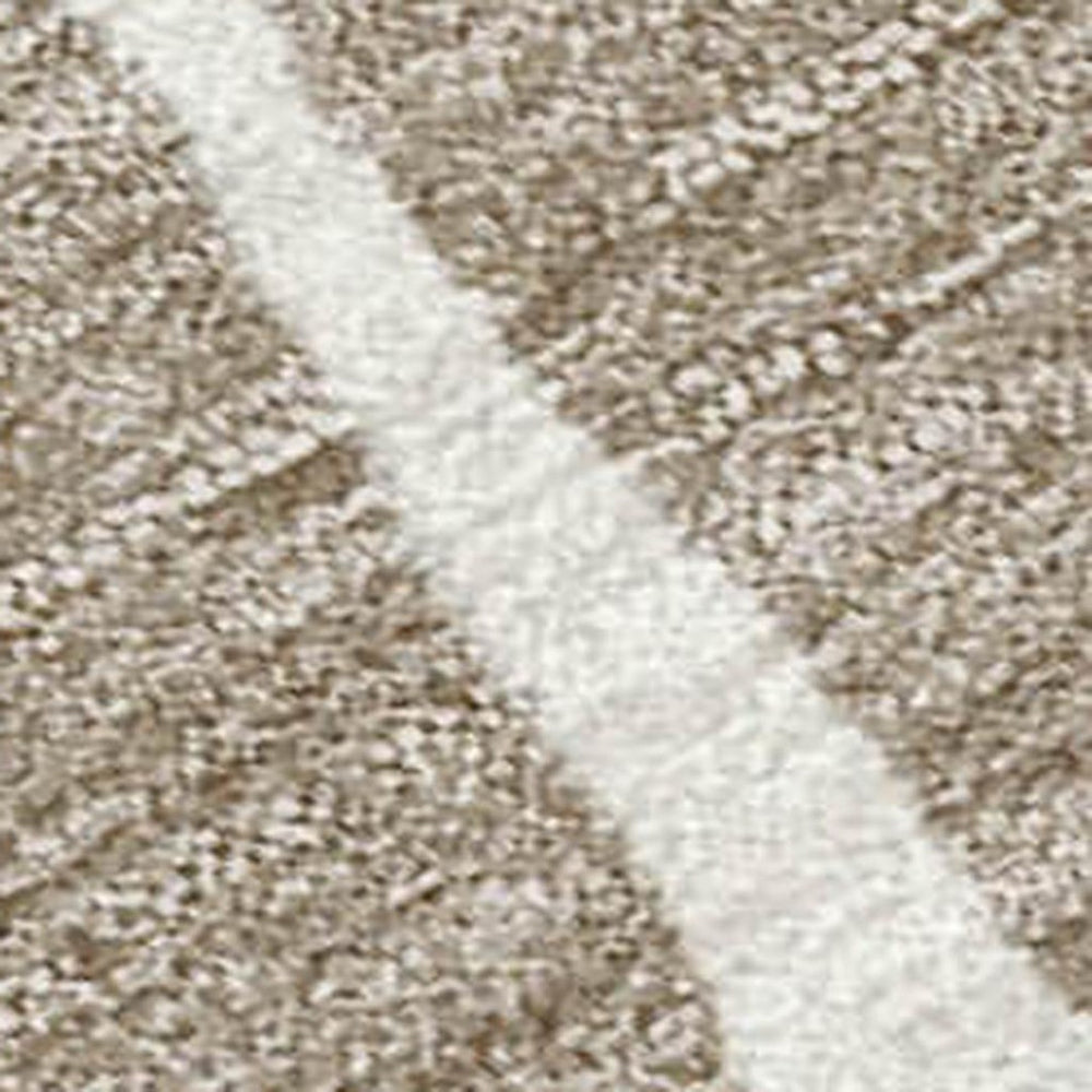HomeRoots 5' X 8' Floral Area Rug - Washable Beige, Gold & Brown Design for Indoor/Outdoor Versatility & Style 689884