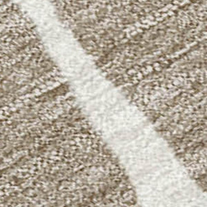 HomeRoots 5' X 8' Floral Area Rug - Washable Beige, Gold & Brown Design for Indoor/Outdoor Versatility & Style 689884