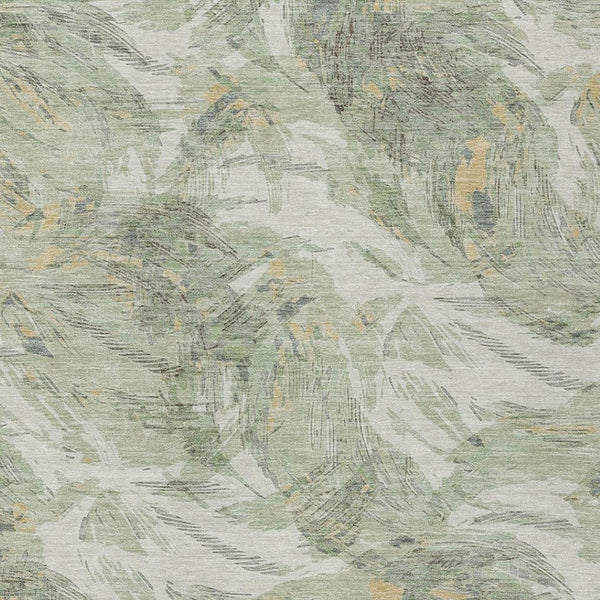 HomeRoots 5' X 8' Vibrant Lime Green & Ivory Floral Washable Rug for Indoor/Outdoor Spaces - Durable & Stylish 689944