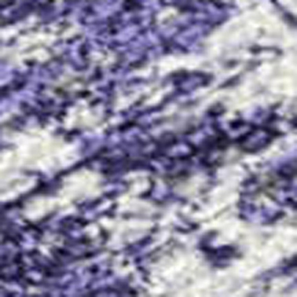 HomeRoots 8' X 10' Durable Lavender and Gray Striped Washable Area Rug for Indoor and Outdoor Spaces 689982