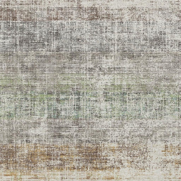 HomeRoots 8' Beige and Brown Striped Rug - Durable, Washable Indoor/Outdoor Area Rug for High-Traffic Spaces 689994