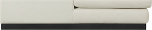 Johanna Cream Linen Textured Fabric 3-Piece Sectional 689Cream-Sectional Meridian Furniture