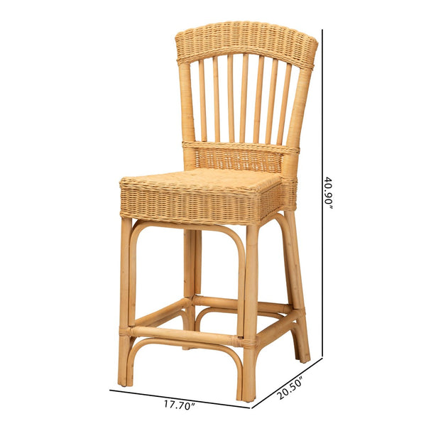 English Elm Modern Seagrass Woven Acacia Wood Dining Chair Set Bohemian Organic Style B2750P467677