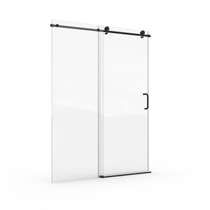 English Elm Top Rail Matte Black Powder-coated Replacement for Frameless Sliding Shower Doors W1920P416271