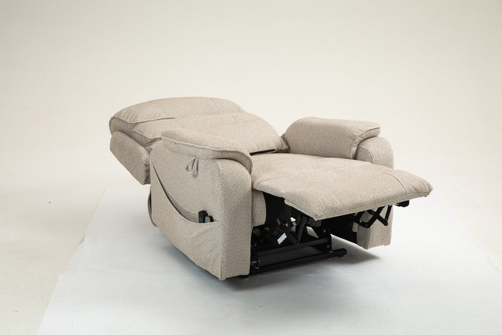 English Elm Lounge Electric Lift Chair – 180° Recline, Dual Remotes, Storage Pockets, Ideal For Elderly Comfort W547S00056