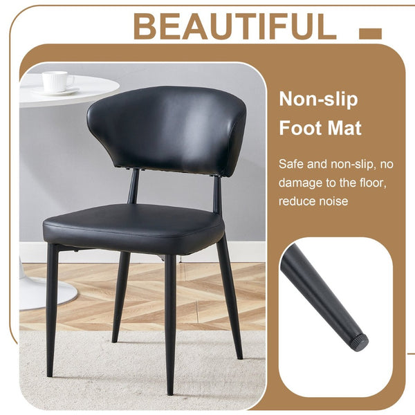 English Elm Table Set 42 Inch Round Wood Grain Mdf with Glass Inlay and 4 Ergonomic Chairs Brown+Black W1151S04500