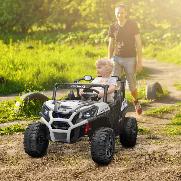 English Elm Qaba 24v Two Seat Kids Ride on Car with Dual Motors Spring Suspension Remote W2225P249871