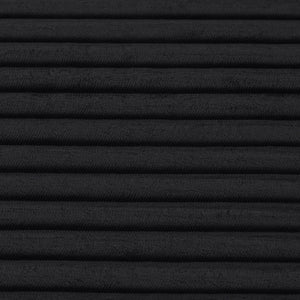 English Elm 66-inch Corduroy Sleeper Lounge Chair Oversized Foam Sofa Bed for Living Room Studio Black W5527P461213
