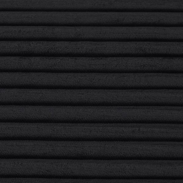 English Elm 66-inch Corduroy Sleeper Lounge Chair Oversized Foam Sofa Bed for Living Room Studio Black W5527P461213