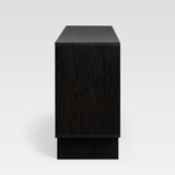 63" Minimalist Scandi Sideboard Black MAJD5DBL2 Walker Edison