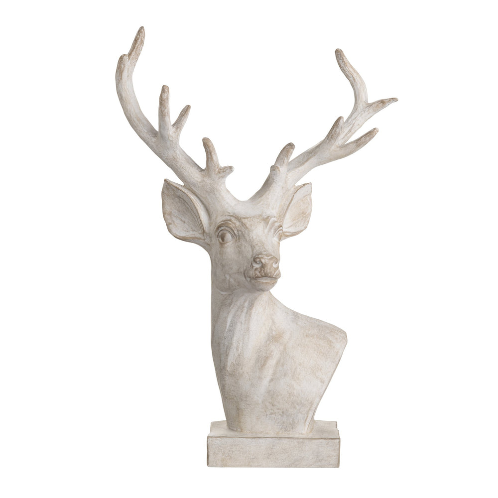Crestview Collection White Hart Sculpture - Elegant Crestview Design In Exquisite China - Perfect Home Accessory Decor   Cvdzep063