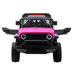 English Elm Ride on Electric Kids Car 12v Luxury Toy with Remote Control Swing and Led Lights Pink W1760P358703