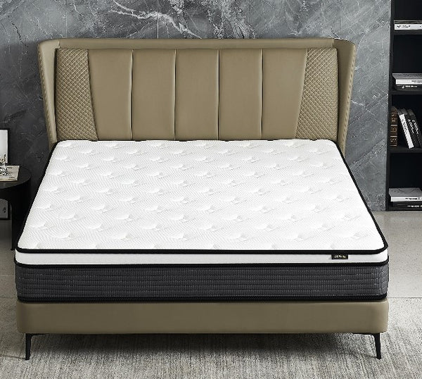 English Elm Hybrid 10-Inch Twin Mattress In A Box - Pillow Top, Cooling Foam & Coils For Lumbar Support & Comfort B2735P256753