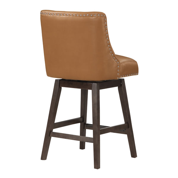 OSP Home Furnishings Granville 26" Swivel Counter Stool Camel/Grey