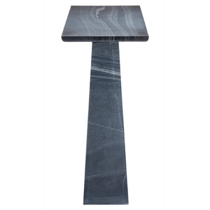 Demi Black Console Table – Elegant Bheslana Marble Accent with Unique Veining & Modern Design