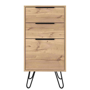 English Elm Augusta Light Oak Dresser with Hairpin Legs — Superior Top, 3 Spacious Drawers, Compact Stylish Storage B07091822