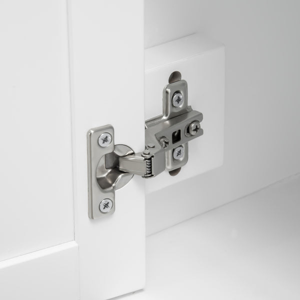 English Elm HOMCOM Modern Sideboard Buffet Cabinet with 2 Drawers, Adjustable Shelves, Anti-Tip Sturdy Storage White W2225P173873